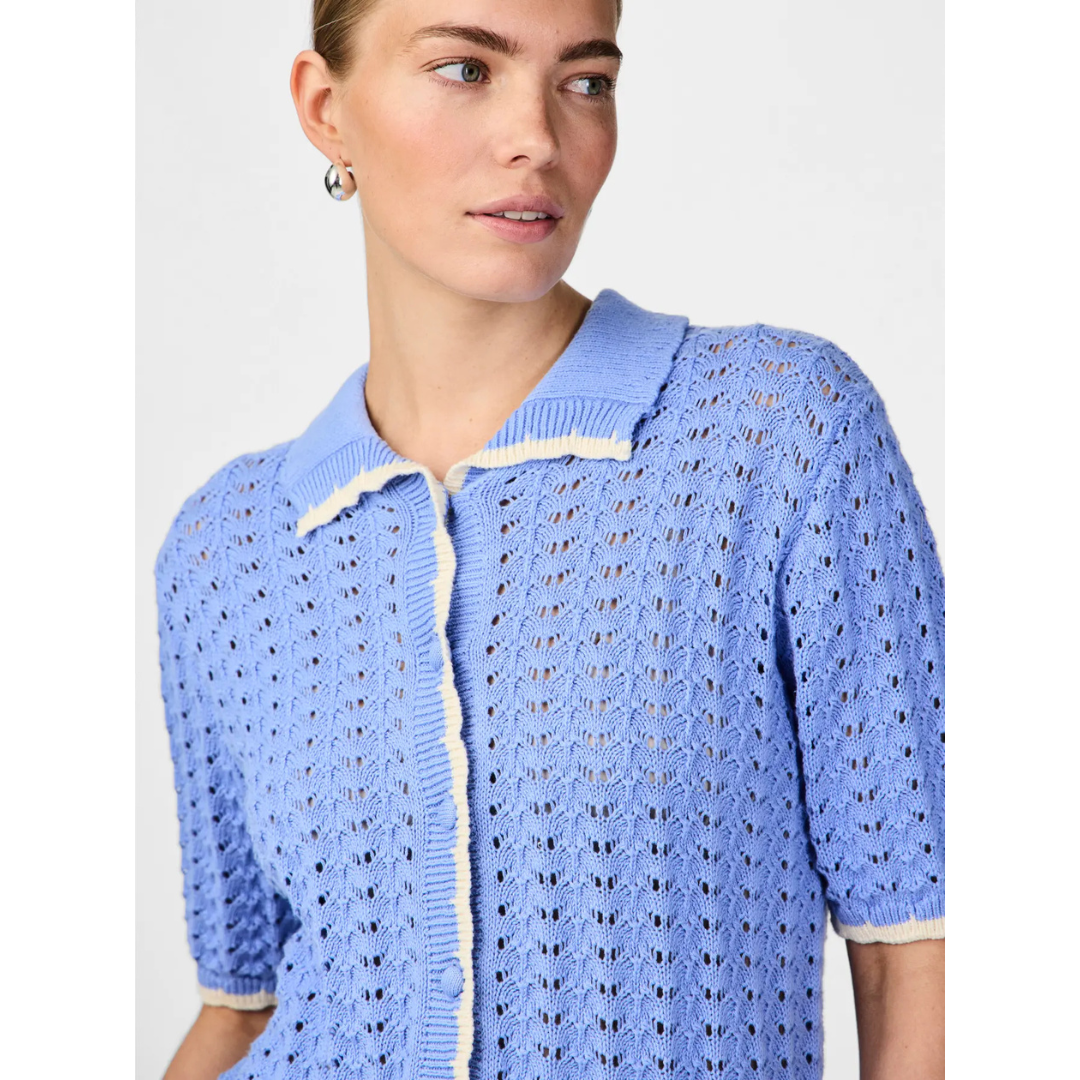 Cornflower Knitted Top