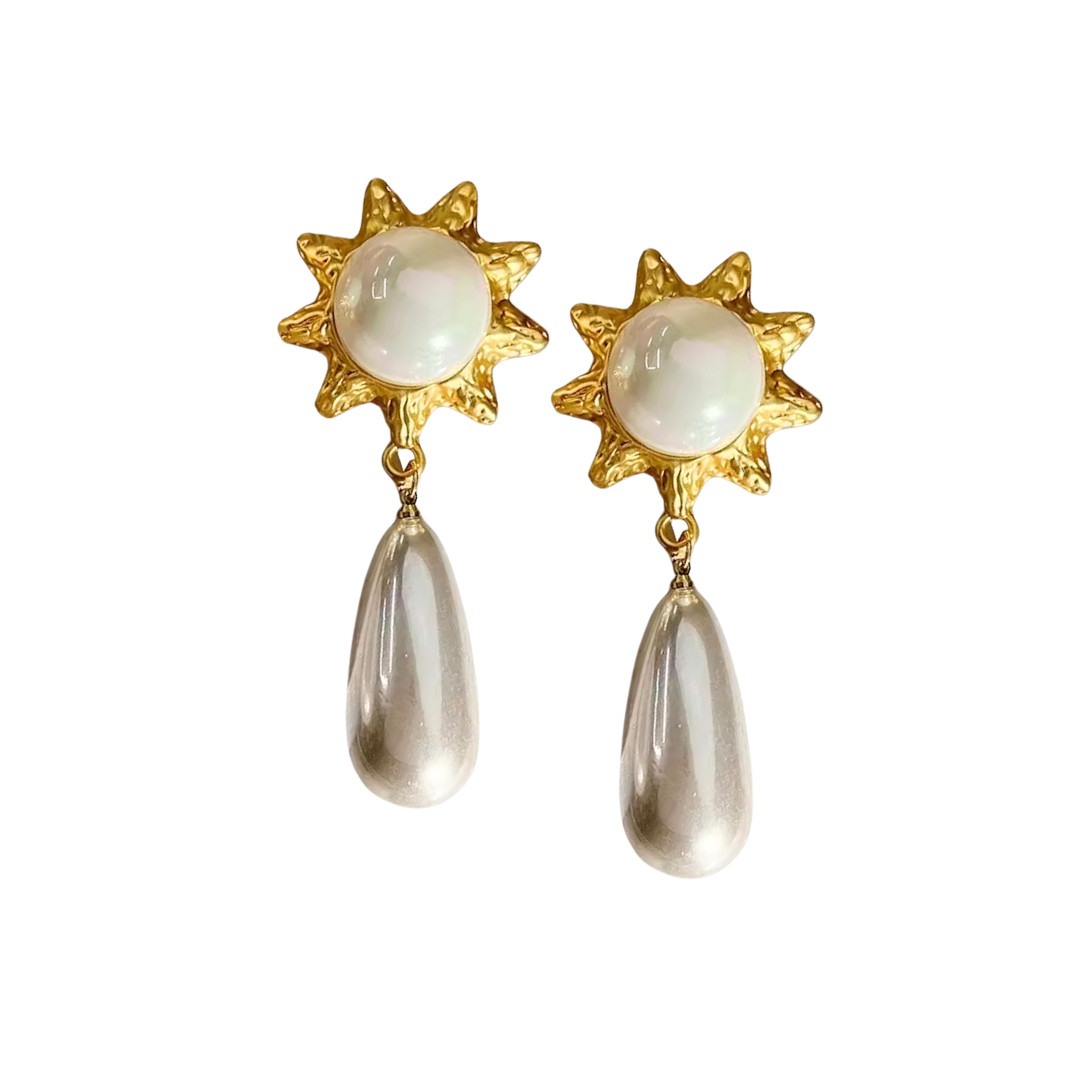 Starburst Pearl Earrings