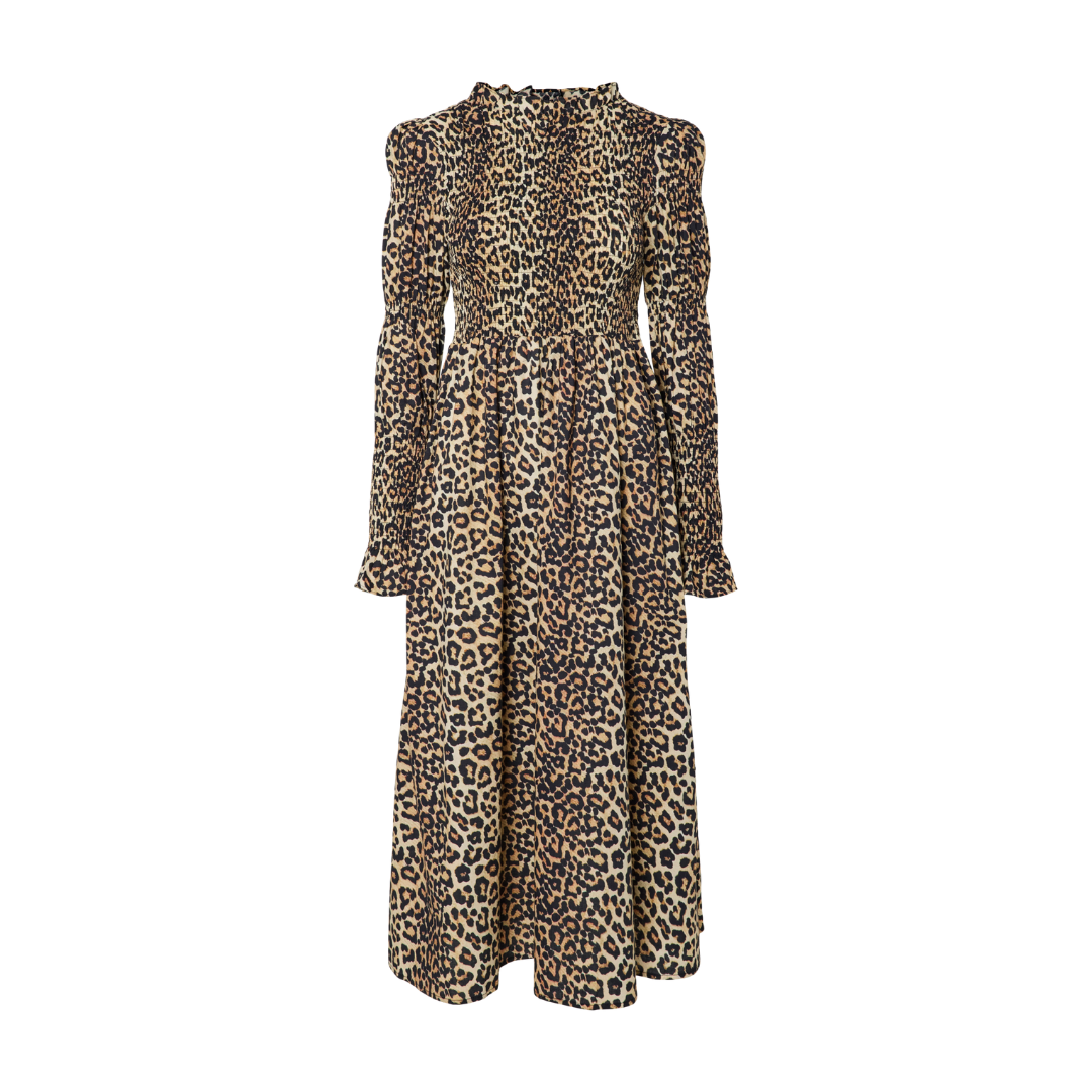 Isabel Leopard Midi Dress