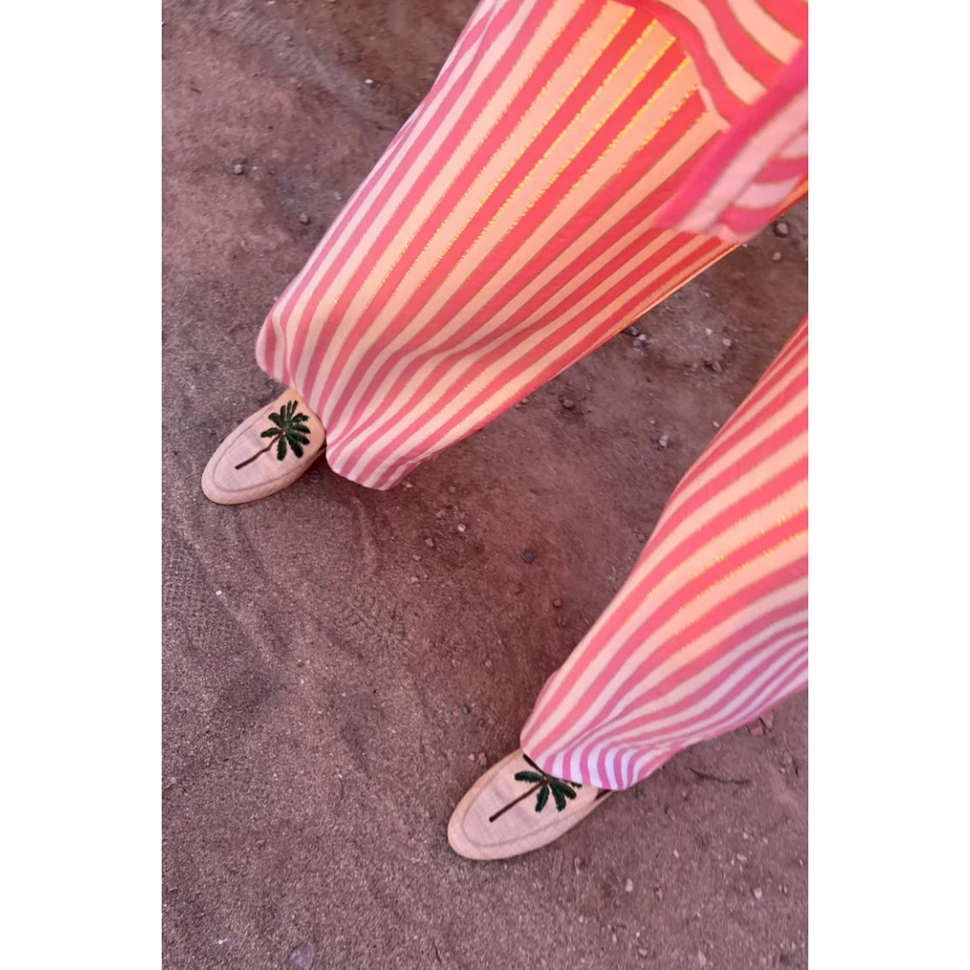Porto Pink Stripe Trousers