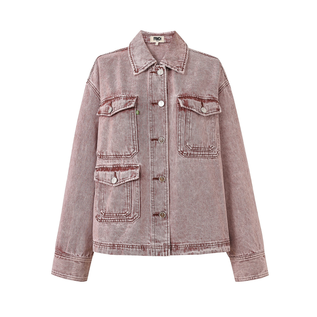 Bordeaux Denim Jacket