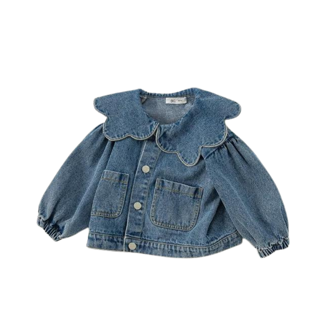 Kids Denim Collar Jacket