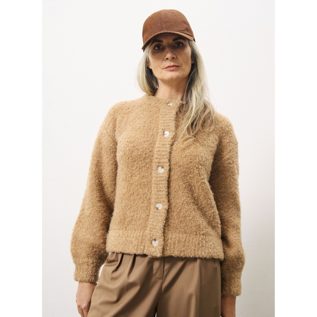 Megane Camel Cardigan